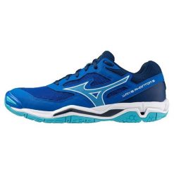 Buty halowe Mizuno Wave Phantom. Białe obuwie sportowe damskie Mizuno, bez wzorów, do piłki ręcznej, mizuno wave. Za 457.75 zł.