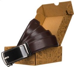 Peterson Męski pasek biznesowy z elegancką klamrą automatyczną Peterson Długość paska 105. Paski damskie Peterson, bez wzorów, biznesowe. Za 127.69 zł.