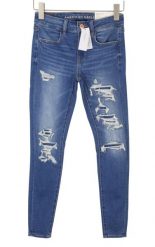 American Eagle Outfitters Jegginsy damskie W26 Next Level Stretch. Niebieskie legginsy damskie Erima, bez wzorów, z bawełny. Za 284.99 zł.