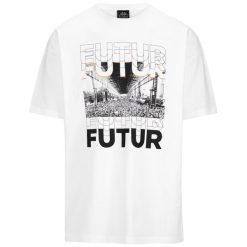 Koszulka Kappa Authentic Main Future Festival. Białe buty sportowe męskie Kappa, bez wzorów, bez kołnierzyka, bez ramiączek, na fitness i siłownię. Za 207.50 zł.