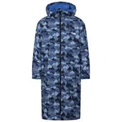 Trespass Hudsan – suchy płaszcz dla dorosłych, niebieski, kamuflaż. Brązowe płaszcze damskie Trespass, na lato, bez wzorów, sportowe, bez kaptura. Za 521.99 zł.