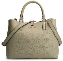 Guess Guess, Amara, Polyurethane, Textile Handbag, 4G Logo, Green, HWSG8493060, 29 x 22 x 14 cm For Women. Zielone torby i plecaki dziecięce Guess. Za 337.83 zł.