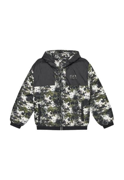 Kurtka puchowa Emporio Armani 6DBB10 BN9FZ multicolour. Kurtki męskie Emporio Armani, l, bez wzorów, z materiału, eleganckie, bez kaptura. Za 780.15 zł.