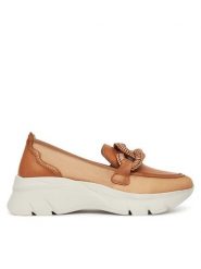 Hispanitas Półbuty Habana HV254050 Brązowy. Brązowe półbuty damskie Hispanitas, bez wzorów, ze skóry, bez obcasa, na płaskiej podeszwie, bez zapięcia. Za 399.99 zł.