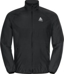 Kurtka męska do biegania Odlo Jacket ESSENTIAL LIGHT. Czarne kurtki sportowe męskie Odlo, l, bez wzorów, z materiału, do biegania. Za 345.70 zł.