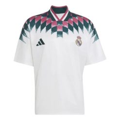 Koszulka Realu Madryt Stadium 2026/27. Białe koszulki sportowe męskie Adidas, l, bez wzorów, z tkaniny, bez kołnierzyka, bez ramiączek, do piłki nożnej. Za 380.50 zł.