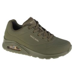 Buty do chodzenia damskie Skechers Uno Stand ON Air. Zielone obuwie sportowe damskie Skechers, bez wzorów, z gumy, trekkingowe. Za 279.99 zł.