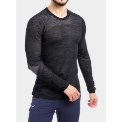 Bluza termoaktywna męska Smartwool Intraknit Merino 200 Crew. Czarne bluzy męskie Smartwool, na zimę, m, bez wzorów, bez kaptura. W wyprzedaży za 524.70 zł.