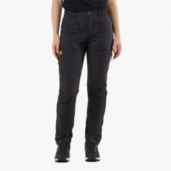 Spodnie outdoor Hiking damska Swedemount Lofoten Stretch Pants szybkoschnące. Czarne spodnie sportowe damskie SWEDEMOUNT, bez wzorów, z tkaniny, outdoorowe. Za 399.99 zł.