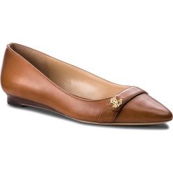 Półbuty LAUREN RALPH LAUREN - Aminah 802714561002 Polo Tan. Brązowe półbuty damskie Lauren Ralph Lauren, ze skóry ekologicznej. Za 439.90 zł.