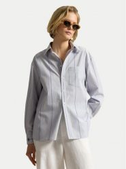 Polo Ralph Lauren Koszula 211B17125002 Niebieski jasny Oversize. Niebieskie bluzki damskie Polo Ralph Lauren, s, bez wzorów, z bawełny, bez kołnierzyka, bez ramiączek. Za 859.99 zł.