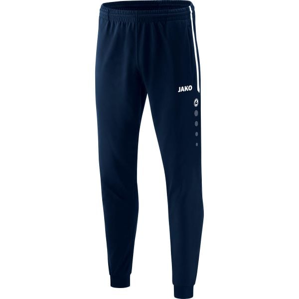 Spodnie dresowe Jako polyester Competition 2.0. Niebieskie spodnie sportowe męskie Jako, bez wzorów, z dresówki, na fitness i siłownię. Za 198.50 zł.