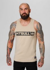 Tank męski Pitbull top z kapturem Spandex Hilltop. Brązowe t-shirty męskie PITBULL, na lato, m, z aplikacjami, z bawełny, klasyczne, bez kołnierzyka. Za 89.00 zł.