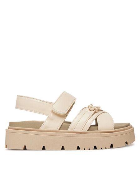 Calvin Klein Jeans Sandały V3A2-82044-1013 M Beżowy. Brązowe sandały dziewczęce Calvin Klein Jeans, z jeansu, bez zapięcia. Za 229.99 zł.