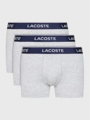 Lacoste Komplet bokserek 5H3389 Szary. Szare bokserki męskie Lacoste, m, bez wzorów, z bawełny. Za 159.99 zł.