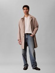 Calvin Klein Jeans koszulka polo z dzianiny Mężczyźni Bawełna (100%) biały, L. Białe koszulki polo męskie Calvin Klein Jeans, l, bez wzorów, z bawełny, eleganckie, bez ramiączek. Za 329.95 zł.