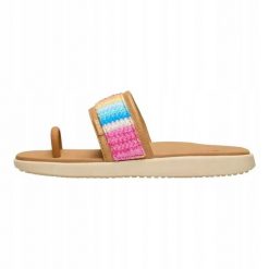 HeyDude Damskie Sandały Maui Breeze Toe Loop. Brązowe klapki damskie Hey dude, bez wzorów, z materiału, bez obcasa, bez zapięcia. Za 199.00 zł.