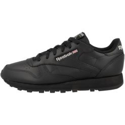 Buty do chodzenia damskie Reebok Classic Leather. Czarne obuwie sportowe damskie Reebok, bez wzorów, z gumy, trekkingowe, Reebok Classic. Za 273.00 zł.