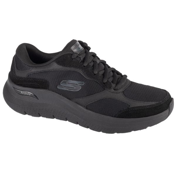 Buty sportowe Sneakersy męskie Skechers Arch Fit 2.0 - The Keep. Czarne buty sportowe męskie Skechers, bez zapięcia, trekkingowe. Za 389.99 zł.
