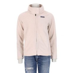 Second life - Kurtka polarowa dla kobiet - Stan bardzo dobry. Białe kurtki damskie Patagonia, bez wzorów, z polaru, bez kaptura, trekkingowe. Za 296.06 zł.