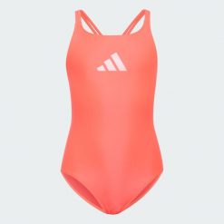 MŁODZIEŻOWY STRÓJ KĄPIELOWY Z KRZYŻUJĄCYMI SIĘ RAMIĄCZKAMI W STYLU GLAMOUR. Czerwona stroje kąpielowe dla dziewczynek Adidas, bez wzorów, z elastanu. Za 169.00 zł.