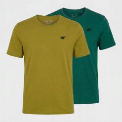 KOSZULKA MĘSKA LIMITOWANA 4F T-SHIRT KOMPLET ZESTAW 2 SZTUKI 3XL M3948 SS26. Koszulki sportowe męskie 4f, m, bez wzorów, z bawełny, bez kołnierzyka, bez ramiączek, na fitness i siłownię. Za 75.80 zł.
