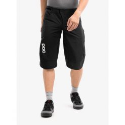 Spodenki rowerowe POC Velocity shorts. Czarne buty sportowe męskie POC, bez zapięcia, rowerowe. W wyprzedaży za 481.95 zł.