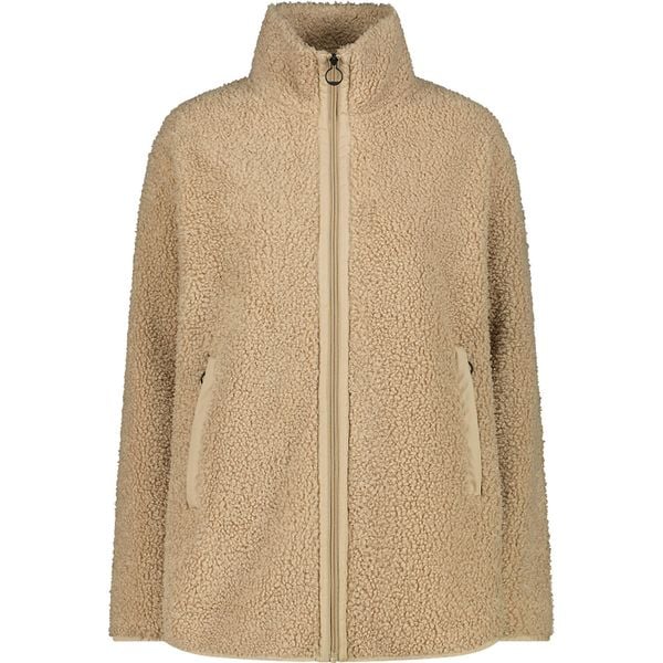 Bluza polarowa damska CMP 35P3846 Long Teddy Highloft. Brązowe bluzy damskie CMP, bez wzorów, z materiału, bez kaptura. Za 349.99 zł.