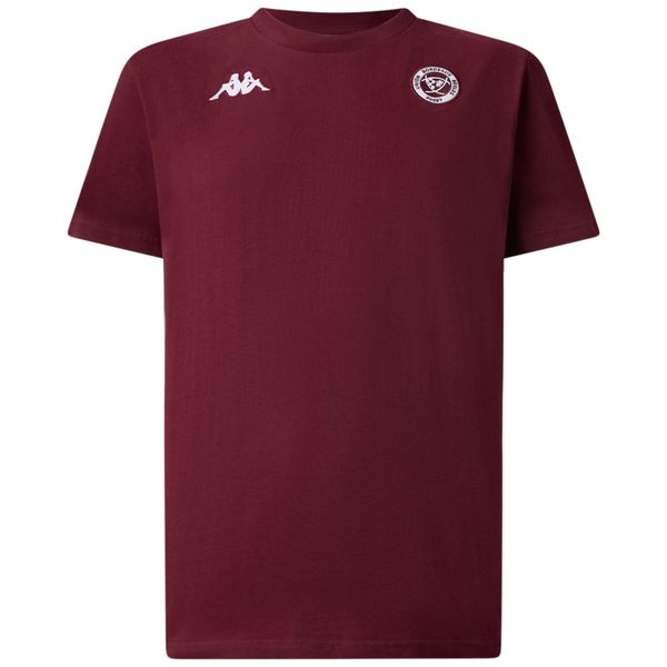 T-shirt Union Bordeaux-Bègles LA84 UBB. Czerwone koszulki sportowe męskie Kappa, m, bez wzorów, z bawełny, eleganckie, bez kołnierzyka. Za 259.00 zł.