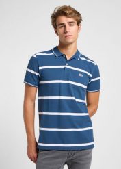 MESKA KOSZULKA LEE PIQUE POLO ORION STRIPE 112363857. Koszulki polo męskie Lee, m, bez wzorów, bez ramiączek. Za 109.99 zł.