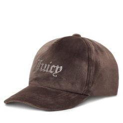 Czapka z daszkiem Juicy Couture. Brązowe czapki i kapelusze damskie Juicy Couture, bez wzorów. Za 149.99 zł.