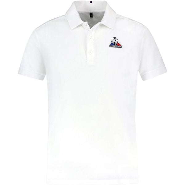Koszulka polo do tenisa męska ESS Polo SS N°2 M. Białe koszulki polo męskie le coq sportif, m, bez wzorów, sportowe, bez ramiączek. W wyprzedaży za 229.10 zł.
