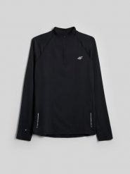 4F Longsleeve do biegania szybkoschnący męski - czarny S. Czarne koszulki sportowe męskie 4f, l, bez wzorów, klasyczne, bez kołnierzyka. Za 149.99 zł.
