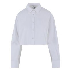 Oversizowa bluzka damska Urban Classics. Białe kurtki damskie Urban Classics, bez wzorów, bez kaptura. Za 160.50 zł.