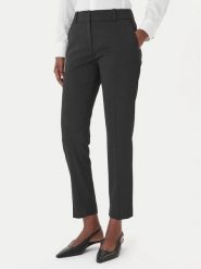 HUGO Chinosy Hetana 50516132 Czarny Slim Fit. Czarne spodnie materiałowe damskie Hugo, bez wzorów, z syntetyku. Za 719.99 zł.