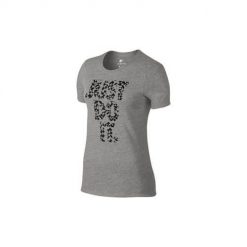 Koszulka sportowa damska Nike Nsw Crew Tee Top Tshirt. Szare koszulki sportowe damskie Nike, m, bez wzorów, z bawełny, bez kołnierzyka, bez ramiączek. Za 132.00 zł.