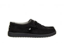 Półbuty Hodaki Captain Standard Midnight 003274, Czarny, Materiał - 45. Czarne półbuty na co dzień męskie Hodaki, na lato, z bawełny, klasyczne, bez zapięcia. W wyprzedaży za 179.10 zł.