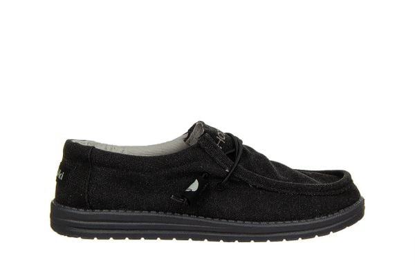 Półbuty Hodaki Captain Standard Midnight 003274, Czarny, Materiał - 45. Czarne półbuty na co dzień męskie Hodaki, na lato, z bawełny, klasyczne, bez zapięcia. W wyprzedaży za 179.10 zł.
