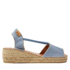 Espadryle Toni Pons. Niebieskie sandały damskie Toni Pons, bez wzorów, bez obcasa, bez zapięcia. Za 209.99 zł.