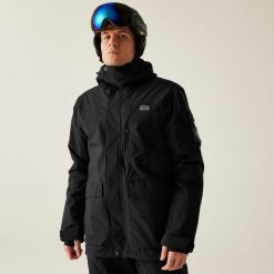 Kurtka narciarska męska z membraną Twin Tip Dare 2b. Czarne kurtki sportowe męskie Dare 2b, na zimę, m, bez wzorów, z tkaniny, narciarskie. W wyprzedaży za 849.99 zł.