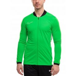 Bluza Męska Rozpinana Nike Academy 25 Sportowa Dresowa Treningowa roz. S. Zielone bluzy męskie Nike, m, bez wzorów, z dresówki, bez kaptura. Za 142.00 zł.