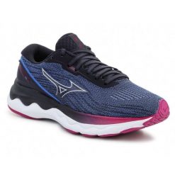 Buty Skechers Wave Skyrise 3 J1GD220904 niebieskie. Niebieskie obuwie sportowe damskie bez wzorów, z gumy, do biegania. Za 667.75 zł.
