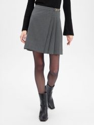 Marie Lund spódnica kopertowa z zawartością wełny Kobiety szary, 42. Szare spódnice damskie Marie Lund, bez wzorów, z wełny, mini, kopertowe. Za 229.95 zł.
