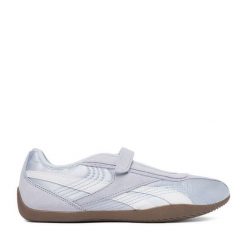 Baleriny Reebok. Niebieskie baleriny damskie Reebok, bez wzorów, bez obcasa. Za 299.99 zł.