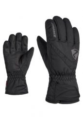 Rękawiczki dziecięce Ziener Loriko AS Glove Junior. Czarne rękawiczki dziecięce Ziener, bez wzorów, z materiału. Za 149.99 zł.