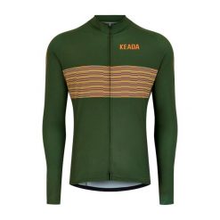 Damska koszulka rowerowa z długim rękawem - Onwards One. Zielone bluzy sportowe damskie KEADA SPORTS, bez wzorów, rowerowe. Za 332.00 zł.