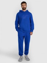 4F Spodnie dresowe joggery męskie - niebieskie XXL. Niebieskie spodnie sportowe męskie 4f, m, bez wzorów, z bawełny. Za 149.99 zł.