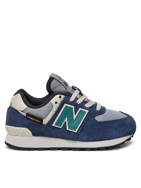 New Balance Sneakersy PC574SOA Niebieski. Niebieskie buty sportowe chłopięce New Balance, bez wzorów, ze skóry, bez zapięcia. Za 199.99 zł.