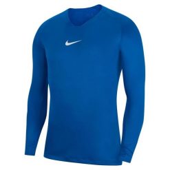 Koszulka treningowa męska Nike Dri-fit Park First Layer. Białe koszulki sportowe męskie Nike, m, bez wzorów, bez kołnierzyka, bez ramiączek, do piłki nożnej, dri-fit (nike). Za 109.99 zł.