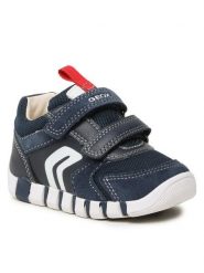Geox Sneakersy B Iupidoo B. D B3555D 02214 C4211 Granatowy. Niebieskie buty sportowe chłopięce Geox, bez wzorów, ze skóry, bez zapięcia. Za 289.99 zł.